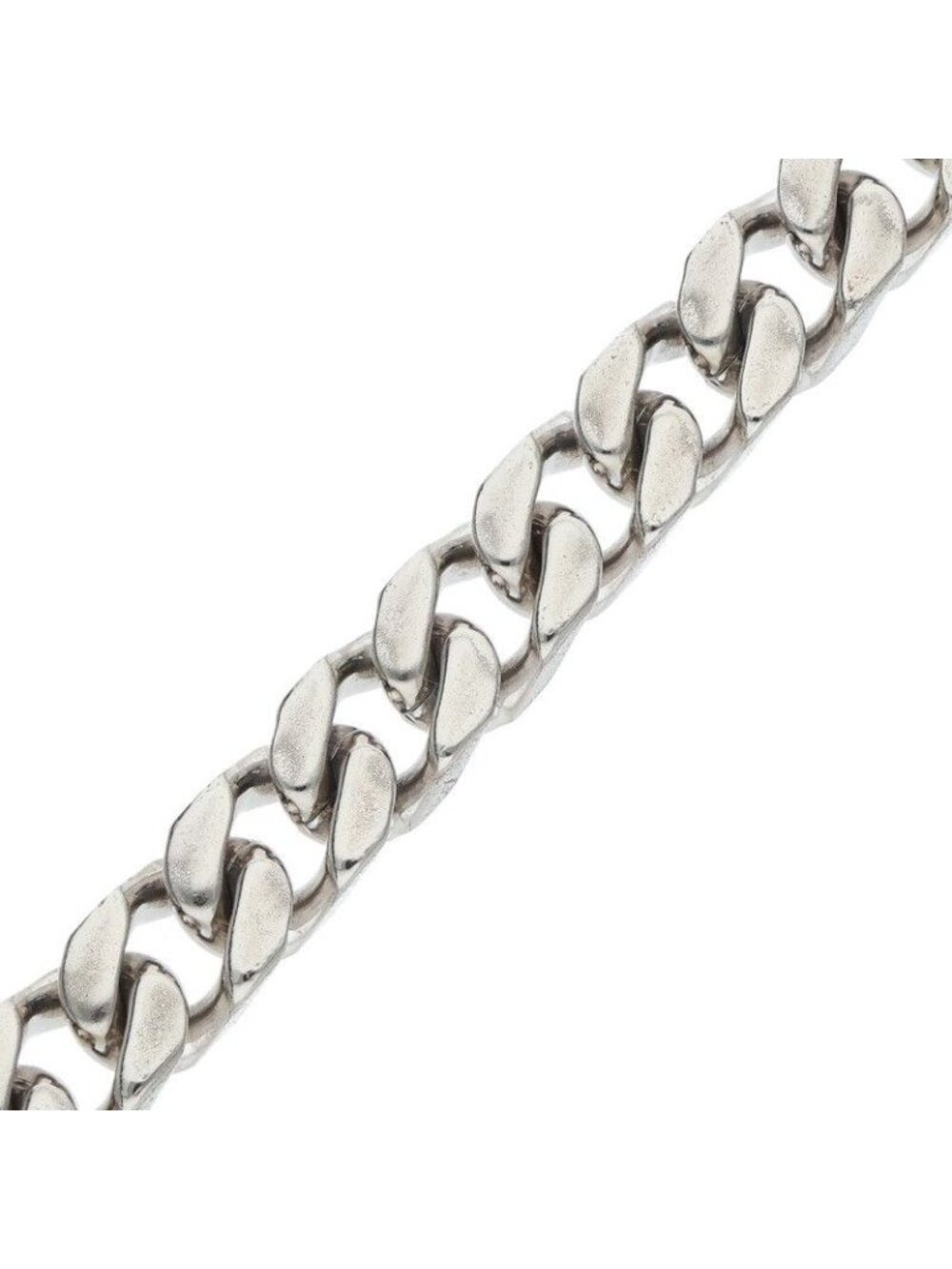 Celine Rhodium Finish Gourmet Chain Bracelet M3 - Picture 4 of 5